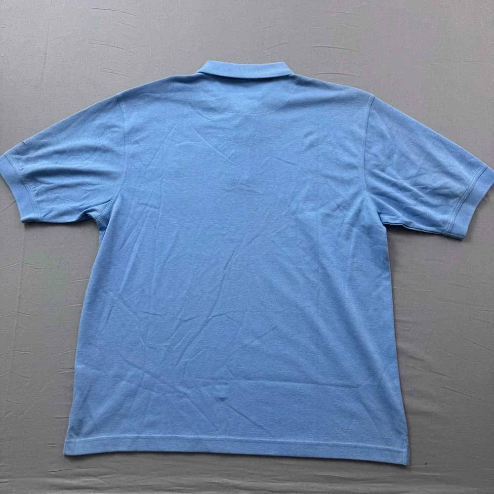 Nike Team Beijing 2008 Olympics NBC Polo Shirt Mens Large Light Blue Fit Dry